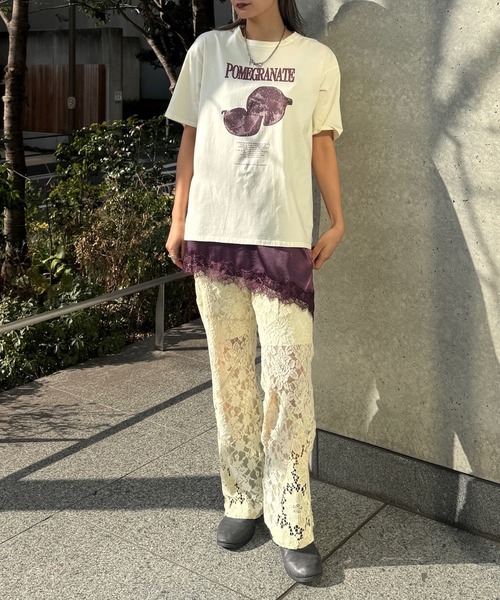 Ameri（アメリ）の「MEDI NUTRIENT AT FRUIT LAYERED TOP（Tシャツ