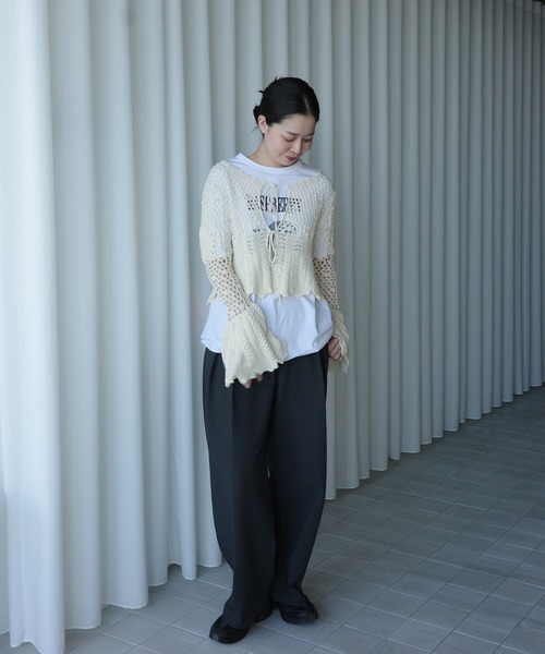 Ameri（アメリ）の「MEDI NUTRIENT AT FRUIT LAYERED TOP（Tシャツ