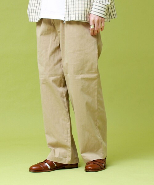 GEVACO（ゲバコ）の「【GEVACO/ゲバコ】コットンナイロンイージーパンツ（その他パンツ・メンズ・ベージュ/チャコールグレー・L/M）」の10枚目の写真