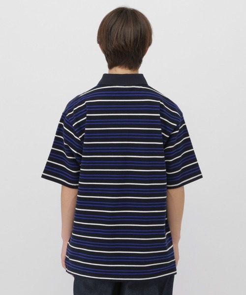 GLOBAL WORK(グローバルワーク)の「ボーダーポロシャツ/AND YUA ANY/633806(ポロシャツ・キッズ・ネイビー/グレー・170cm/150cm/160cm)」の8枚目の写真