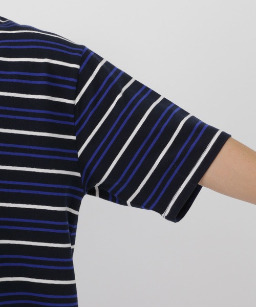 GLOBAL WORK(グローバルワーク)の「ボーダーポロシャツ/AND YUA ANY/633806(ポロシャツ・キッズ・ネイビー/グレー・170cm/150cm/160cm)」の5枚目の写真