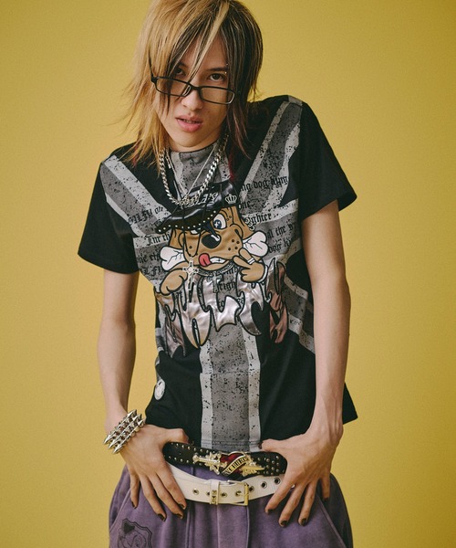 GALFY(ガルフィー)の「【GALFY/ガルフィー】UK ギャル男 TEE(Tシャツ/カットソー・メンズ・ネイビー/ブラック系2/ホワイト/ブラック系1・L/XL/M)」の21枚目の写真