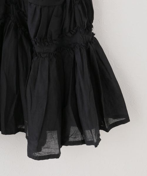 JOURNAL STANDARD relume(ジャーナルスタンダード レリューム)の「【crinkle crinkle crinkle】 frill gather volume camisole(シャツ/ブラウス・レディース・ブラック/ベージュ・FREE)」の10枚目の写真