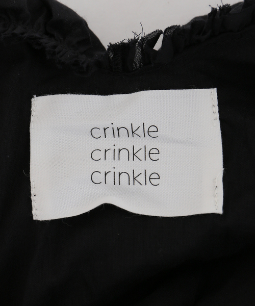 JOURNAL STANDARD relume(ジャーナルスタンダード レリューム)の「【crinkle crinkle crinkle】 frill gather volume camisole(シャツ/ブラウス・レディース・ブラック/ベージュ・FREE)」の9枚目の写真