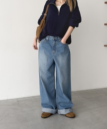 CANAL JEAN | El mar　ワイドストレートデニムパンツ(デニムパンツ)