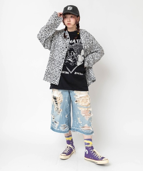 RNA（アールエヌエー）の「R4471 ダメージルーズクロップドパンツ（デニムパンツ・レディース・インディゴブルー・MEDIUM）」の18枚目の写真