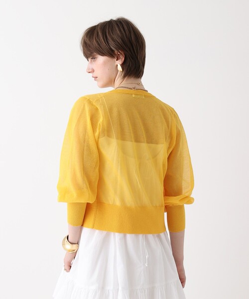 allureville（アルアバイル）の「シアーラミスキッパーカーディガン（ニット/セーター・レディース・パープル/イエロー/グレー系その他/オフホワイト・2）」の21枚目の写真