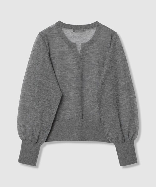 allureville（アルアバイル）の「シアーラミスキッパーカーディガン（ニット/セーター・レディース・パープル/イエロー/グレー系その他/オフホワイト・2）」の7枚目の写真