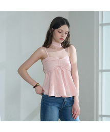 PLUNASTUDIO（プルナスタジオ）の「アイリンレーススリーブレストップ（ピンク）（シャツ/ブラウス）」