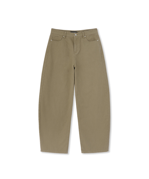 MUSINSA STANDARD WOMAN(ムシンサスタンダードウーマン)の「ウィメンズコットンカーブパンツ(5色)(その他パンツ・レディース・ベージュ/ブラック/クリーム/チャコールグレー/ブラウン・25/26/27/28/29/30/24)」の4枚目の写真