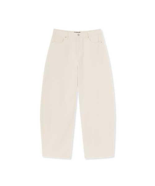MUSINSA STANDARD WOMAN(ムシンサスタンダードウーマン)の「ウィメンズコットンカーブパンツ(5色)(その他パンツ・レディース・ベージュ/ブラック/クリーム/チャコールグレー/ブラウン・25/26/27/28/29/30/24)」の5枚目の写真