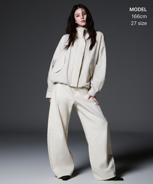 MUSINSA STANDARD WOMAN(ムシンサスタンダードウーマン)の「ウィメンズコットンカーブパンツ(5色)(その他パンツ・レディース・ベージュ/ブラック/クリーム/チャコールグレー/ブラウン・25/26/27/28/29/30/24)」の6枚目の写真