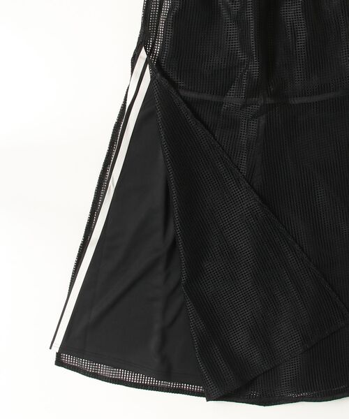 adidas(アディダス)の「アディダス adidas マストハブ メッシュ レイヤードスカート(スカート・レディース・ブラウン/ブラック・S/M/L/XL)」の3枚目の写真