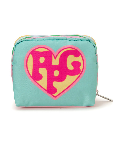 LeSportsac(レスポートサック)の「SQUARE COSMETIC パワーパフ ガールズイエロー/ミントスクエアコスメティック(ポーチ・レディース・その他・FREE)」の3枚目の写真