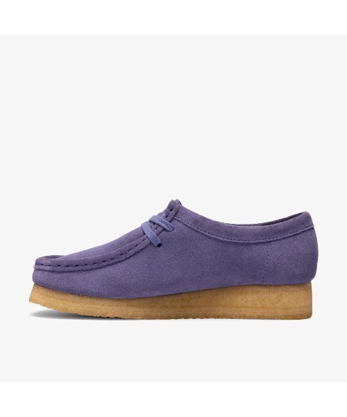 Clarks(クラークス)の「【Clarks】- スエードレザーシューズ【Wallabee. (WOMENS) Purple Interest 26186542】(モカシン/デッキシューズ・レディース・パープル・24.5cm/24.0cm/23.5cm)」の3枚目の写真