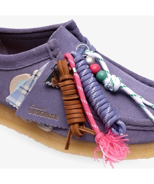 Clarks(クラークス)の「【Clarks】- スエードレザーシューズ【Wallabee. (WOMENS) Purple Interest 26186542】(モカシン/デッキシューズ・レディース・パープル・24.5cm/24.0cm/23.5cm)」の8枚目の写真