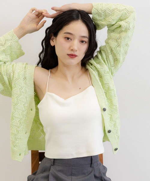 RAGEBLUE（レイジブルー）の「カップ付きキャミソール（キャミソール・レディース・ブラック/ホワイト・FREE）」の5枚目の写真