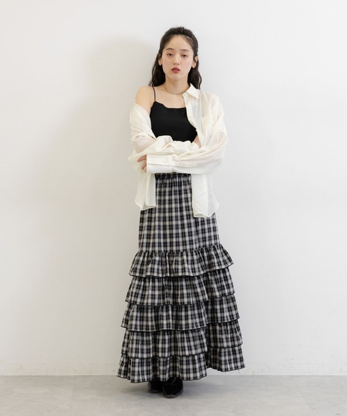 RAGEBLUE（レイジブルー）の「カップ付きキャミソール（キャミソール・レディース・ブラック/ホワイト・FREE）」の8枚目の写真