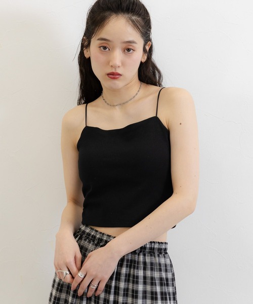 RAGEBLUE（レイジブルー）の「カップ付きキャミソール（キャミソール・レディース・ブラック/ホワイト・FREE）」の10枚目の写真