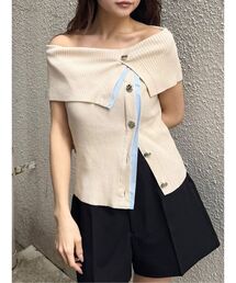 MURUA | レイヤードライクオフショルダーニット(ニット/セーター)