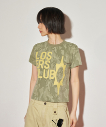 ロゴ半袖Tシャツウィメンズフィットカモ