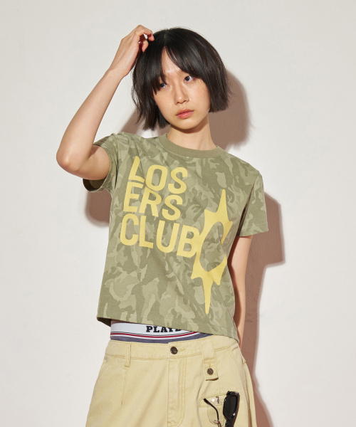 LOSERS CLUB(ルーザーズクラブ)の「ロゴ半袖Tシャツウィメンズフィットカモ(Tシャツ/カットソー・レディース・その他・SMALL)」の6枚目の写真