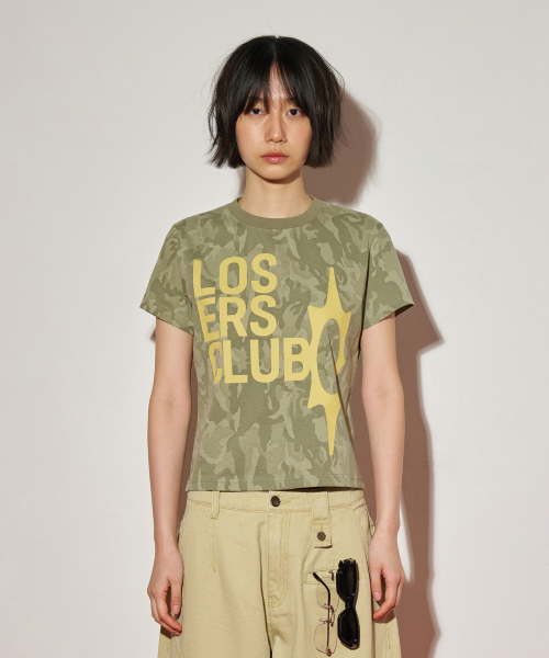 LOSERS CLUB(ルーザーズクラブ)の「ロゴ半袖Tシャツウィメンズフィットカモ(Tシャツ/カットソー・レディース・その他・SMALL)」の7枚目の写真