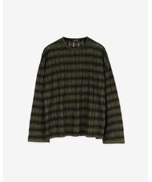 INEXCIS（イネクシス）の「ダストグランジロングスリーブ（カーキ）（Tシャツ/カットソー）」