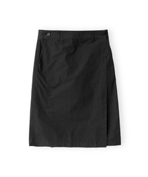 BROWNYARD（ブラウンヤード）の「W ウォッシュドラップスカート、ブラック（スカート）」