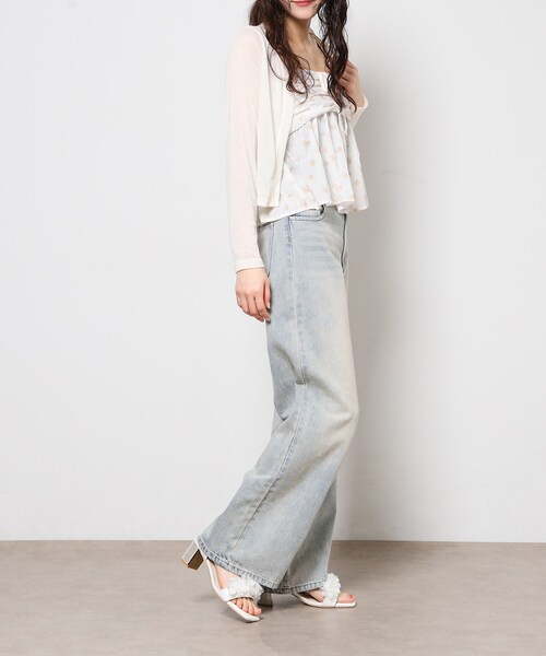 ESPERANZA(エスペランサ)の「2WAY3Dフラワーサンダル(サンダル・レディース・ブラック系8/ベージュ系8/ホワイト系9・M/S/LL/L)」の6枚目の写真
