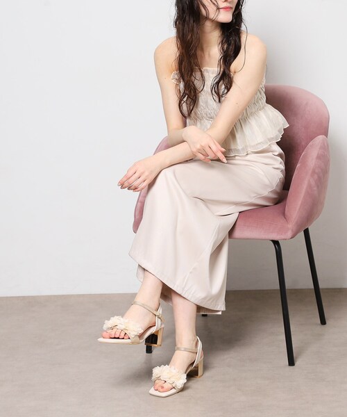 ESPERANZA(エスペランサ)の「2WAY3Dフラワーサンダル(サンダル・レディース・ブラック系8/ベージュ系8/ホワイト系9・M/S/LL/L)」の12枚目の写真