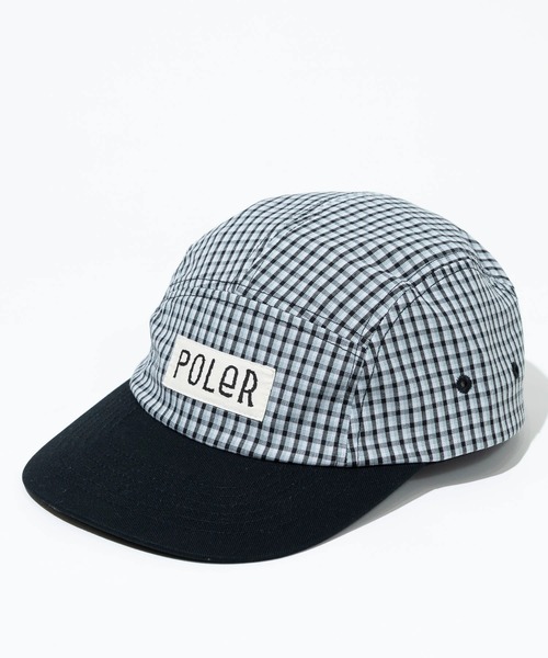 POLeR(ポーラー)の「POLeR/ポーラー CHECK P CAP(キャップ・メンズ・ブラック・FREE)」の3枚目の写真