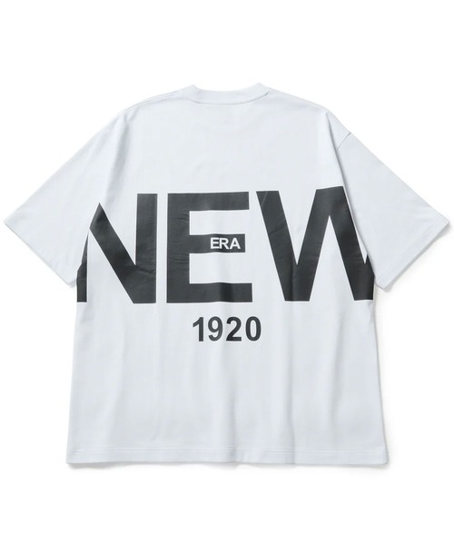 NEW ERA(ニューエラ)の「NEWERA-SS OS CT TEE ZOOM UP LOGO 261(Tシャツ/カットソー・メンズ・ホワイト/ブラック・M/L)」の4枚目の写真
