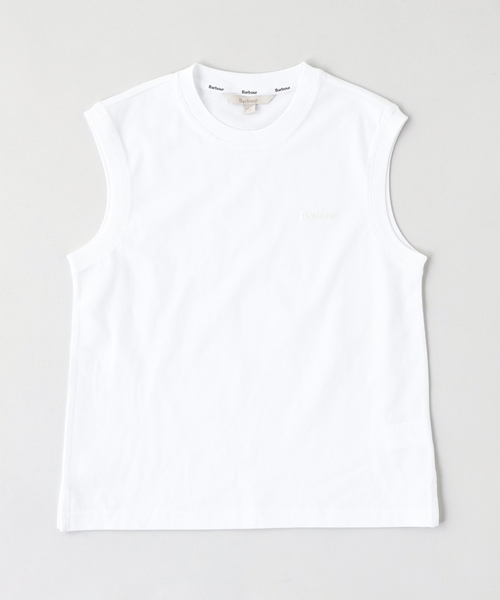 Barbour(バブアー)の「Barbour / バブアー rowane sleeveless top(Tシャツ/カットソー・メンズ・ホワイト/ピンク/ブルー系その他/ブラック・MEDIUM)」の3枚目の写真