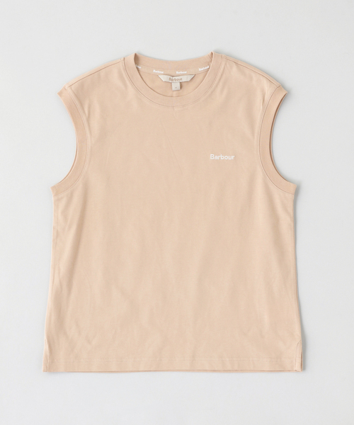 Barbour(バブアー)の「Barbour / バブアー rowane sleeveless top(Tシャツ/カットソー・メンズ・ホワイト/ピンク/ブルー系その他/ブラック・MEDIUM)」の4枚目の写真