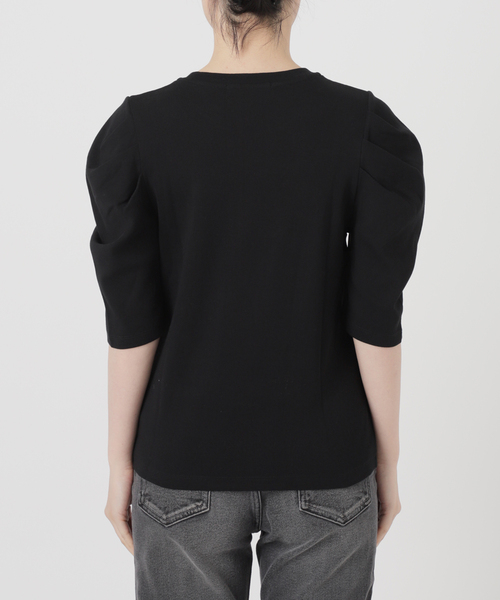 JOURNAL STANDARD relume(ジャーナルスタンダード レリューム)の「《WEB限定追加3》スリーブコンシャスプルオーバー(Tシャツ/カットソー・レディース・ホワイト/ブラック/ホワイト系その他・FREE)」の11枚目の写真