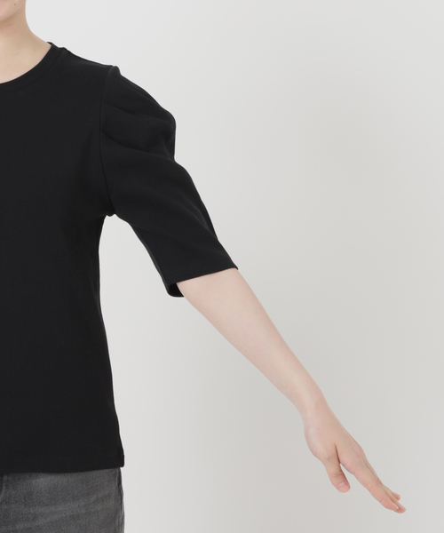 JOURNAL STANDARD relume(ジャーナルスタンダード レリューム)の「《WEB限定追加3》スリーブコンシャスプルオーバー(Tシャツ/カットソー・レディース・ホワイト/ブラック/ホワイト系その他・FREE)」の14枚目の写真