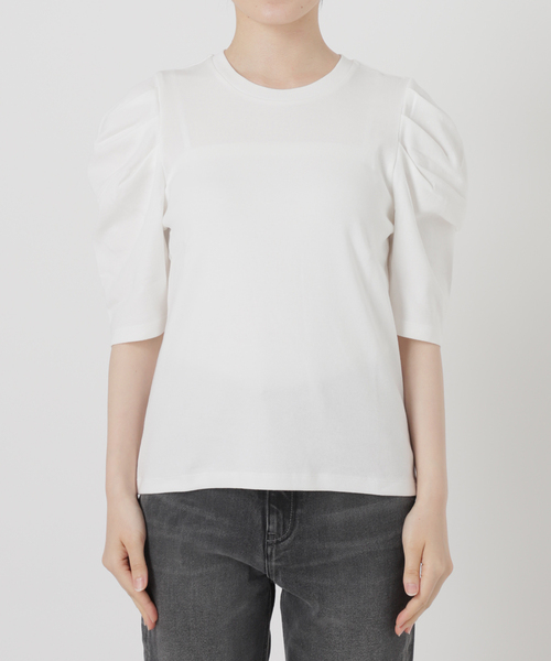 JOURNAL STANDARD relume(ジャーナルスタンダード レリューム)の「《WEB限定追加3》スリーブコンシャスプルオーバー(Tシャツ/カットソー・レディース・ホワイト/ブラック/ホワイト系その他・FREE)」の21枚目の写真