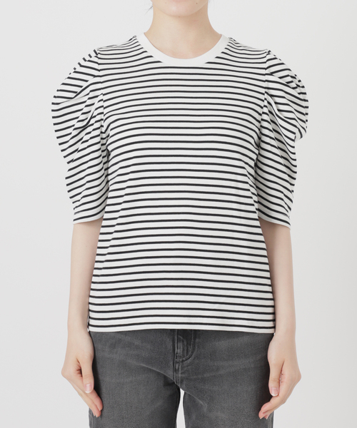 JOURNAL STANDARD relume(ジャーナルスタンダード レリューム)の「《WEB限定追加3》スリーブコンシャスプルオーバー(Tシャツ/カットソー・レディース・ホワイト/ブラック/ホワイト系その他・FREE)」の22枚目の写真