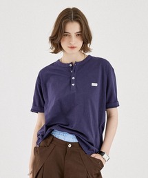 HEART BUTTON SLUB HENLEY TEE / ハートボタン スラブヘンリーネックTEE