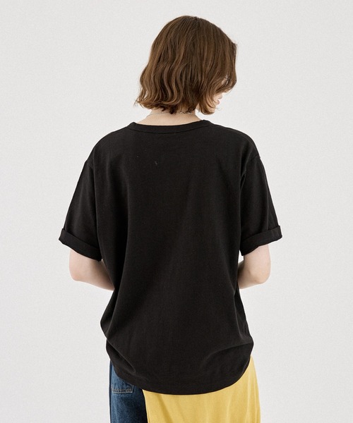 ONCILY（オンシェリー）の「HEART BUTTON SLUB HENLEY TEE / ハートボタン スラブヘンリーネックTEE（Tシャツ/カットソー・メンズ・アイボリー/オフホワイト/ネイビー/ブラック/ボルドー/ブルー・MEDIUM/LARGE/SMALL）」の18枚目の写真