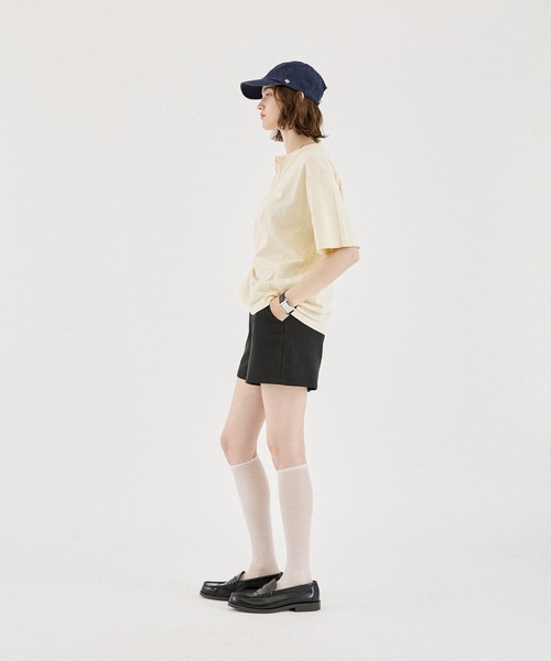 ONCILY（オンシェリー）の「HEART BUTTON SLUB HENLEY TEE / ハートボタン スラブヘンリーネックTEE（Tシャツ/カットソー・メンズ・アイボリー/オフホワイト/ネイビー/ブラック/ボルドー/ブルー・MEDIUM/LARGE/SMALL）」の12枚目の写真