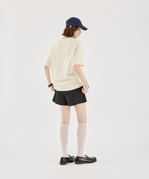 ONCILY（オンシェリー）の「HEART BUTTON SLUB HENLEY TEE / ハートボタン スラブヘンリーネックTEE（Tシャツ/カットソー・メンズ・アイボリー/オフホワイト/ネイビー/ブラック/ボルドー/ブルー・MEDIUM/LARGE/SMALL）」の13枚目の写真