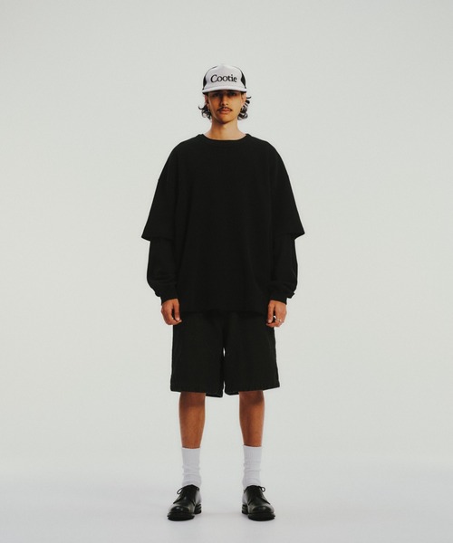 COOTIE PRODUCTIONS(クーティープロダクションズ)の「Degreasing Rough Waffle S/S Tee(Tシャツ/カットソー・メンズ・ブラック系その他・MEDIUM/LARGE/X-LARGE/SMALL)」の2枚目の写真