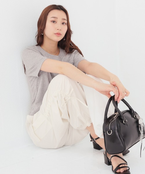 Honeys(ハニーズ)の「脇ドロストカーゴパンツ(カーゴパンツ・レディース・サックスブルー系1/ホワイト/ライトピンク/ブラック・L/M/S/SS)」の13枚目の写真