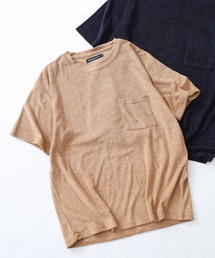 接触冷感パイルポケ付きTシャツ 半袖