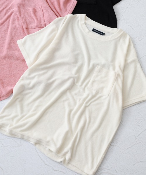 FUNALIVE（ファンアライブ）の「接触冷感パイルポケ付きTシャツ 半袖（Tシャツ/カットソー・メンズ・ピンク/ホワイト/ネイビー/ベージュ/ブラック・XL/L/M）」の2枚目の写真