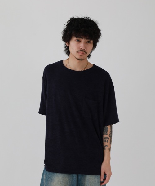 FUNALIVE（ファンアライブ）の「接触冷感パイルポケ付きTシャツ 半袖（Tシャツ/カットソー・メンズ・ピンク/ホワイト/ネイビー/ベージュ/ブラック・XL/L/M）」の9枚目の写真