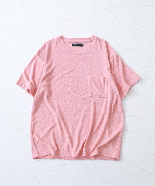FUNALIVE（ファンアライブ）の「接触冷感パイルポケ付きTシャツ 半袖（Tシャツ/カットソー・メンズ・ピンク/ホワイト/ネイビー/ベージュ/ブラック・XL/L/M）」の22枚目の写真