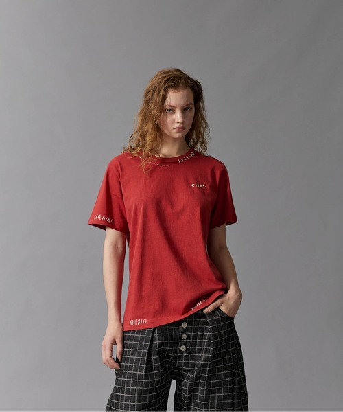 CIVVY.（シヴィ―）の「Hand Stitch T-Shirt - ハンドステッチTシャツ -（Tシャツ/カットソー・メンズ・レッド/アイボリー/ネイビー・MEDIUM/LARGE）」の20枚目の写真